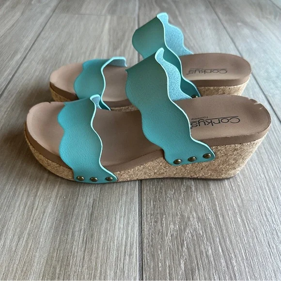 NEW Corkys Obviously Wedge Sandal Size 9 - Picture 6 of 12
